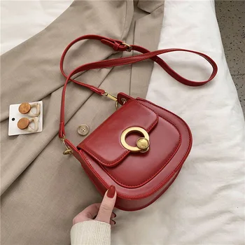 

Fashion Small Crossbody Bags for Women 2020 Leather Shoulder Messenger Bag Lady Solid Color Solid Mini Handbags