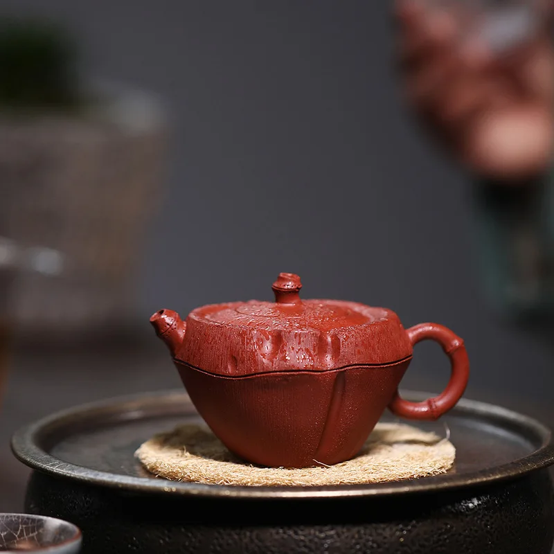 

Yixing are recommended by the manual fine bionic bamboo pot of flower implement the teapot tea set 150 cc