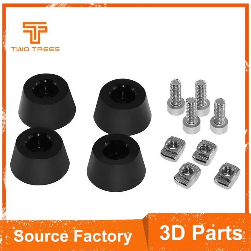 

4 Sets Anti-vibration Rubber Landing Mat Feet For i3 MK3 Printer Kit With T Sliding Nut 2020 Profile 3d Printer Parts