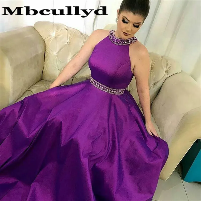 Длинные Выпускные платья Mbcullyd с бисером 2020 сексуальное вечернее платье открытой