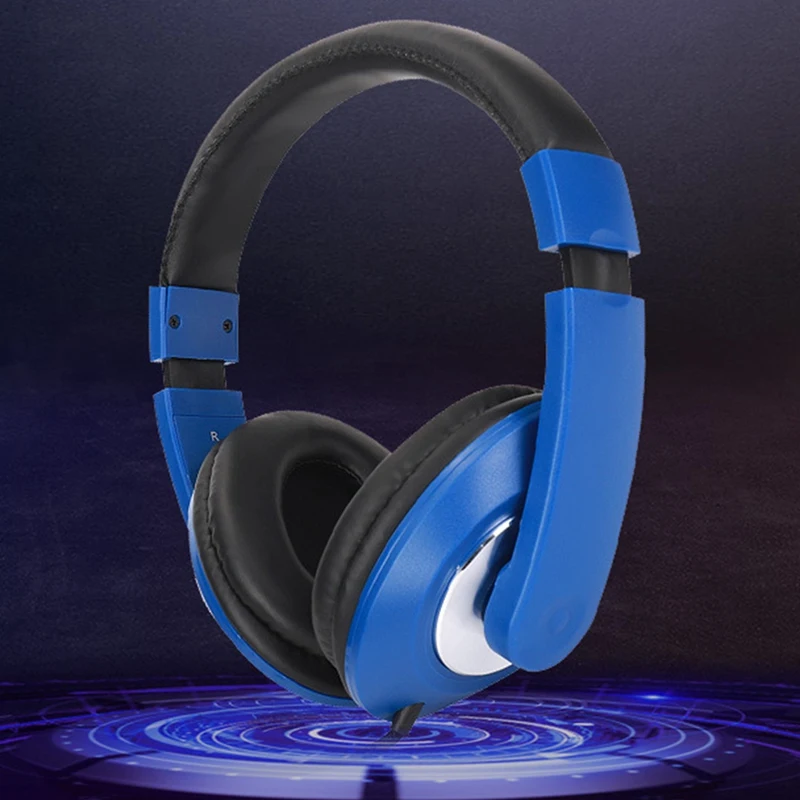 Voice Headsets Wired Gaming Headsets Foldable 3 5mm AUX Headsets with Mic Subwoofer for Computer Phones MP3 MP4