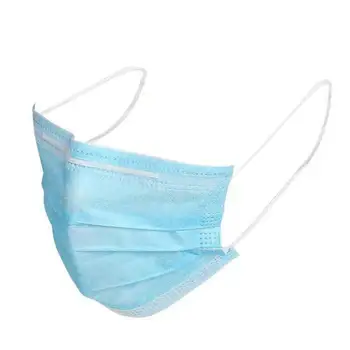 

mascarillas 100pcs Mask Disposable Nonwove 3 Layer Ply Filter Mask Mouth Mask Filter Safe Breathable Masks