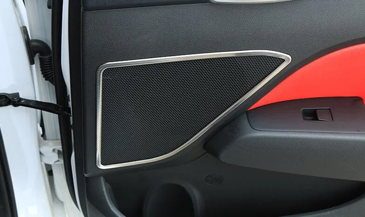 Для HYUNDAI ELANTRA AVANTE CHROME межкомнатных дверей стерео динамик воротник Обложка отделка рамка объемный ободковый корпус 4 шт./компл