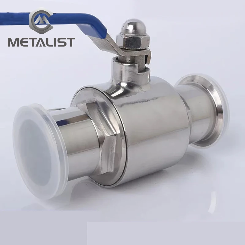 Металлист 2-1/" диаметр 63 мм SS304 Нержавеющая сталь санитарно полный Порты и разъёмы 2-ходовой шаровой кран пригодный Mercedes Benz E 2,5" Tri Зажим Тип сварки наконечник