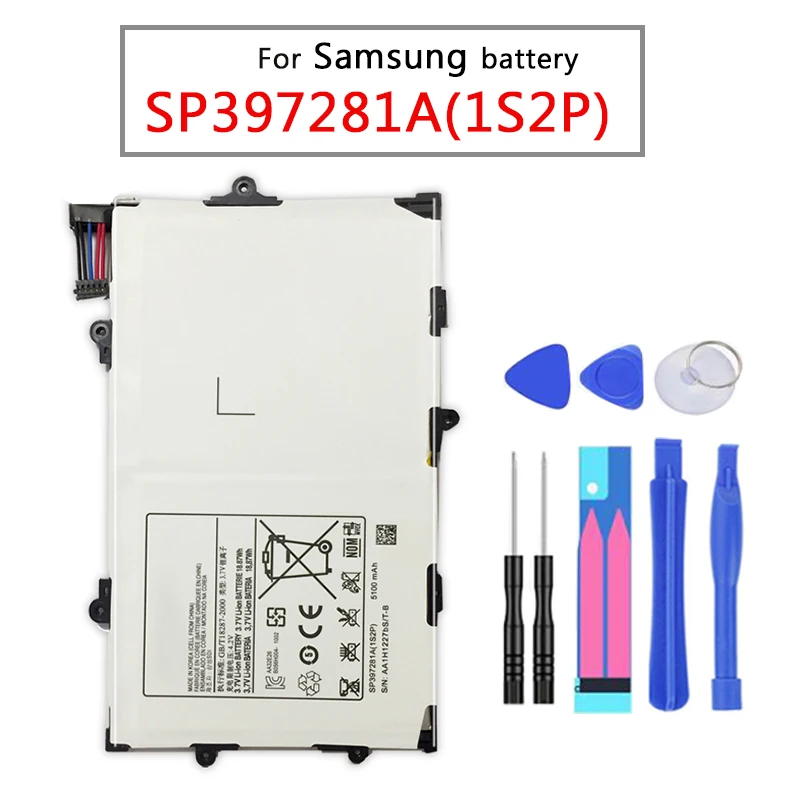5100 мАч Высококачественный аккумулятор для планшета samsung GALAXY Tab 7,7 P6800 P6810 GT-P6800 GT-P6810 SP397281A(1S2P) с бесплатными инструментами