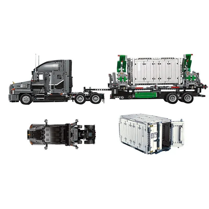 Lepinblocks Technic 20076 The Mack Big Truck, 2907 шт., строительные блоки для автомобилей, игрушки для детей, техническая машина, совместимая с 42078, подарок