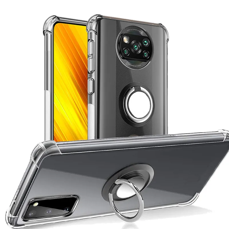 Anel De Metal Titular Capa Poco X3 X4 Pro Case Poco F4 GT 5G Capinha 
