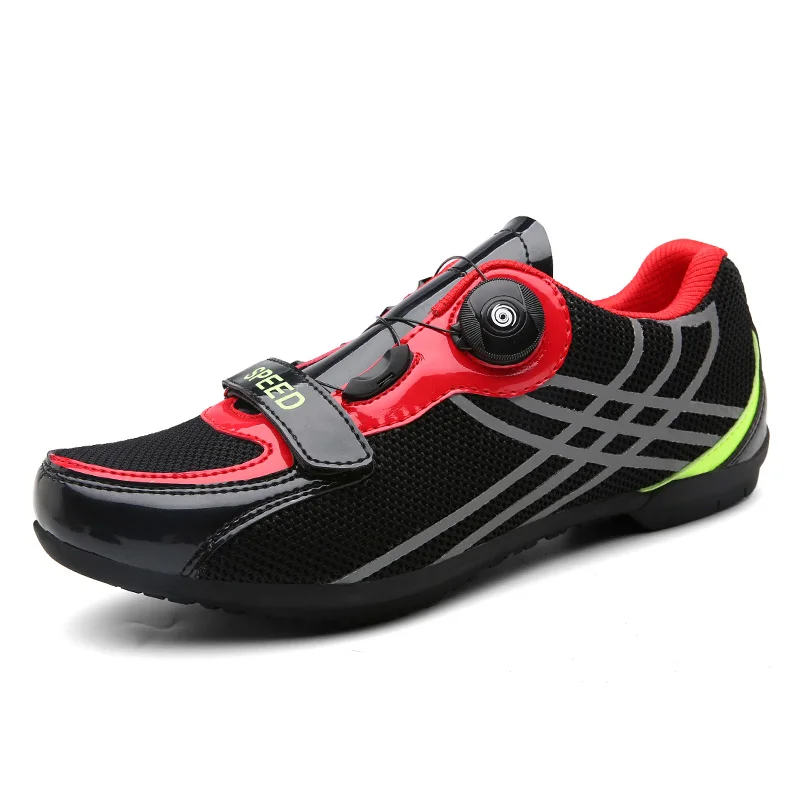 Велосипедная обувь мужская обувь для шоссейного велоспорта обувь для горного велосипеда Sapatilha Ciclismo MTB набор инструментов для велосипеда кроссовки для триатлона кроссовки для бега - Цвет: qx1999-blackred