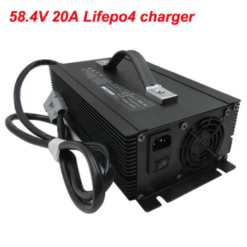 

1500W 48V 20A lifepo4 charger Output 58.4V 20A 220V Use for 16S 48V Lifepo4 battery pack DHL Free shipping