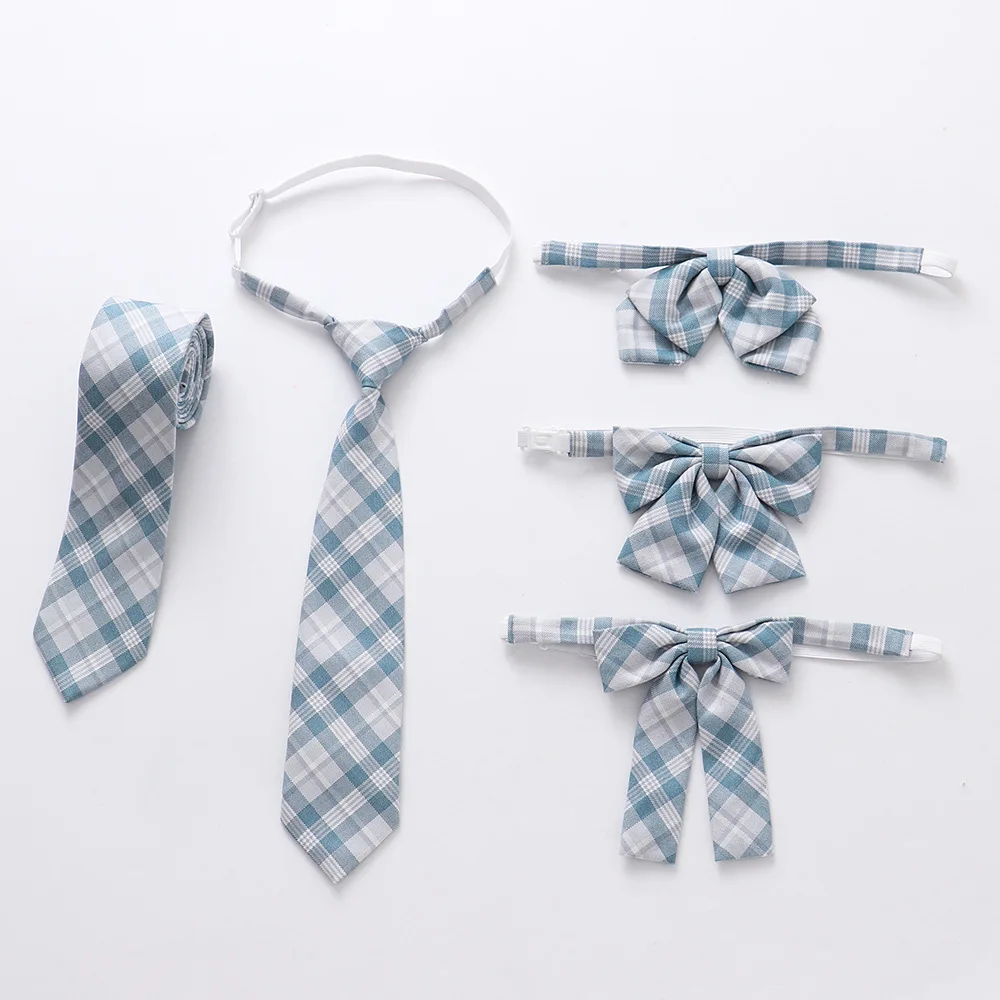 Однотонный галстук-бабочка JK в полоску Униформа воротник Японский Школьный