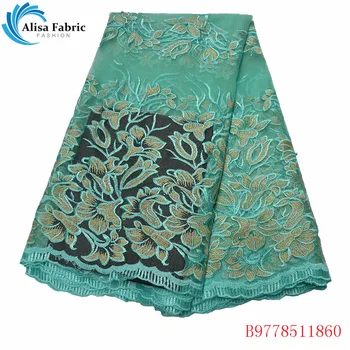 

Alisa 2020 Hot Selling French Tulle Lace Fabrics Embroidery African Net Lace Fabrics 5 Yards/pcs For Home Decoration B9778511860