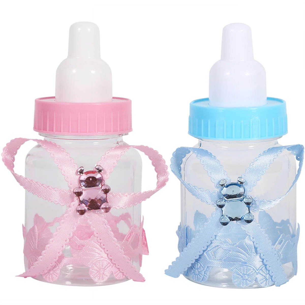 

12Pcs Candy Chocolate Bottles Box For Girl Boy Baby Shower Christmas Halloween Party Gifts Box Favors Gifts Decorations