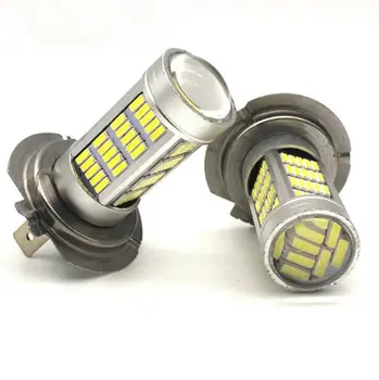 

2PCS H7 4014 92 SMD LED Fog Lights LED Bulbs DRL Daytime Running Lamp Blue White Amber Bright Than 33 SMD Light