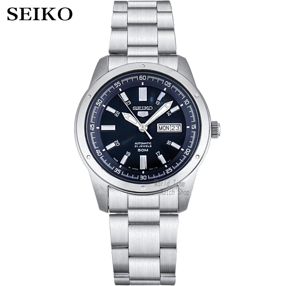 seiko watch men 5 automatic watch top Luxury Brand Sport men watch set
men watch waterproof watch relogio masculino SNZG15J1
