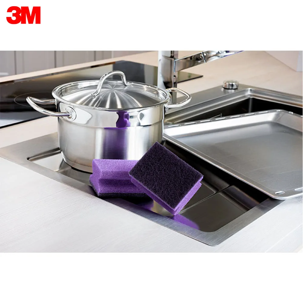 3M Губка Scotch-Brite Интенсив, формованная, для посуды, 67 мм х 93 мм, 4 шт./упак., NS-E-2