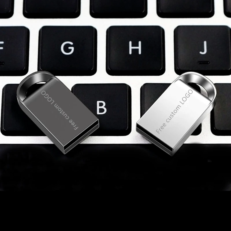 Супер мини металлический usb флеш-накопитель 4gb 8gb16gb 32gb Pendrive 128gb 64gb Быстрая скорость карта памяти U диск cle usb2.0 бесплатный логотип на заказ