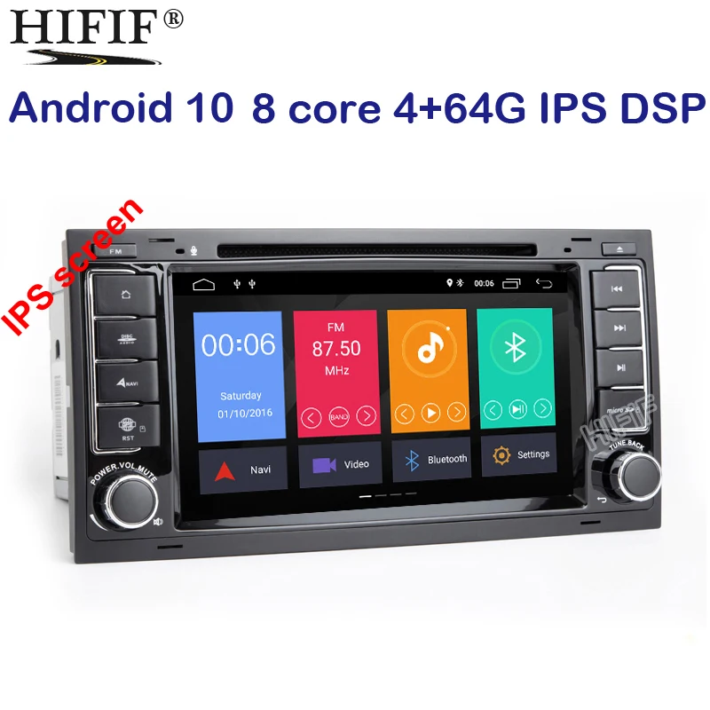 Автомобильный DVD плеер IPS DSP Android 10 GPS Carplay для Volkswagen Touare g T5 Transporter Multivan dvd