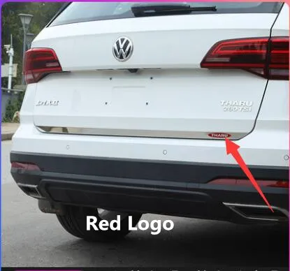 Применяется только для Volkswagen tharu Автомобильный багажник отделка внешняя Модифицированная нержавеющая сталь отделка Хвостовая крышка аксессуары - Цвет: Volkswagen tharu