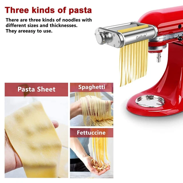 Galifode 3 1 -Ben Rozsdamentes Acél Tészta -Készítmény A Kitchenaid Állványkeverőkhöz, Tésztahengerekhez, Spagetti Vágóhoz - Image 6