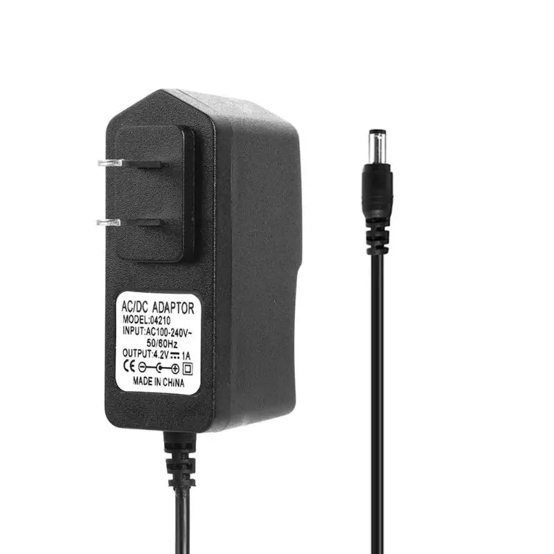 ALLOYSEED для 18650 Литий Батарея Зарядное устройство Plug AC 110-240V DC/DC 4,2 V 8,4 V 12,6 V 16,8 V 21V 1A 2A Зарядное устройство адаптер Мощность адаптер - Цвет: 4.2V 1A