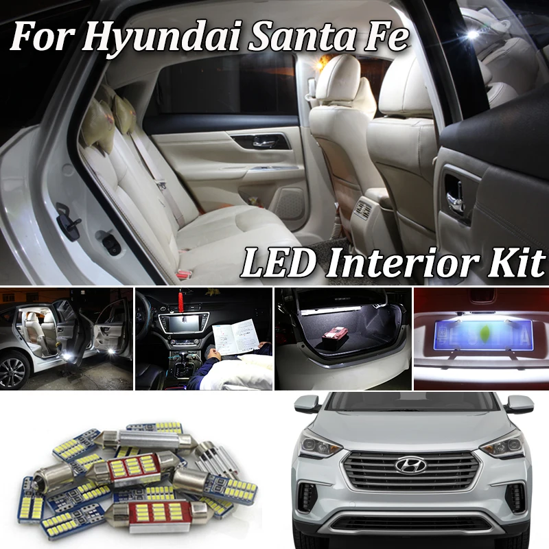 100% белый безотказный Canbus для Hyundai Santafe Santa Fe SM CM DM ix45 светодиодный Светодиодная