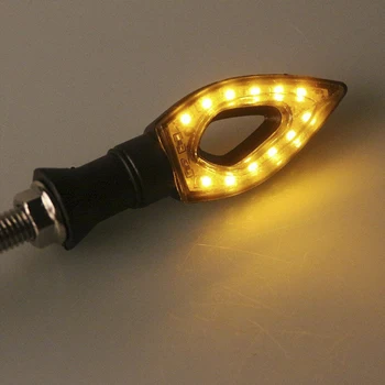 

1pc 12 LED Turn for Moto Motorbike Motorcycle Accessories yellow redSignal Motorcycle Turn Signals Light Tail Lights Indicators