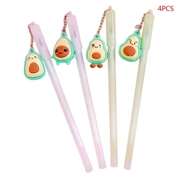 

4pcs Creative Avocado Pendant Funny Expression Gel Pen Ink Pens Stationery Gift QX2B