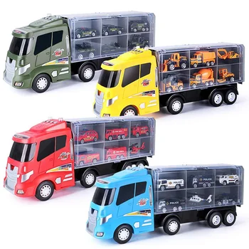 

polices / Engineering / City Carrier Truck Toy Set Educational Toys Transport Car Toys Great Gift for Boys and Girls Christmas
