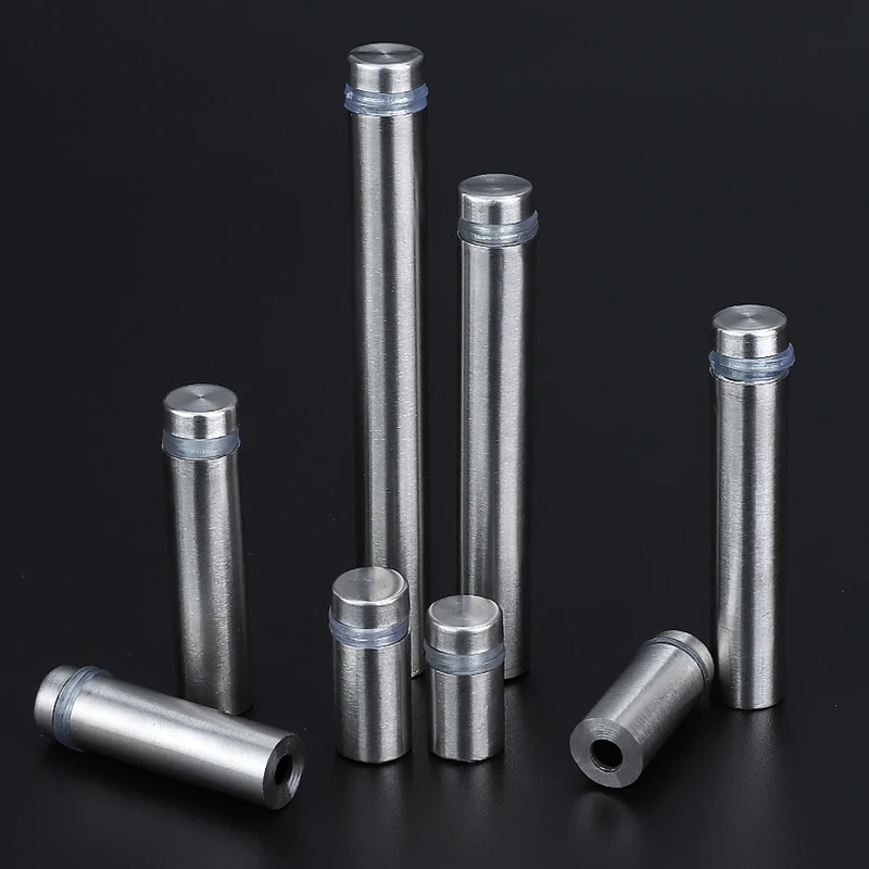 Wholesale 800PCS Stainless Steel Hollow Advertisement Nails Barrel Screws Acrylic Billboard Sign Display Glass Standoff Pins |