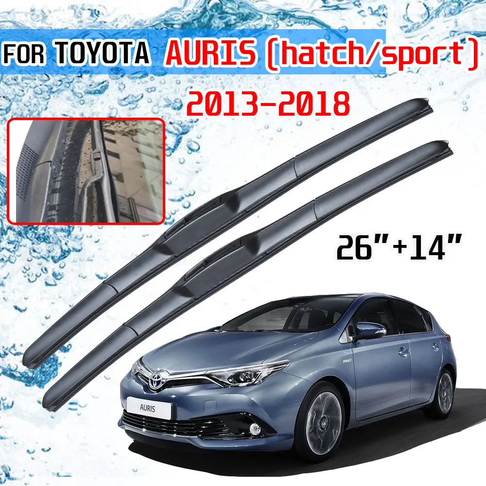 Escobilla de limpiaparabrisas para Toyota Auris E180, 2013, 2014, 2015, 2017, 2018, accesorios para portón trasero deportivo - AliExpress Automóviles y
