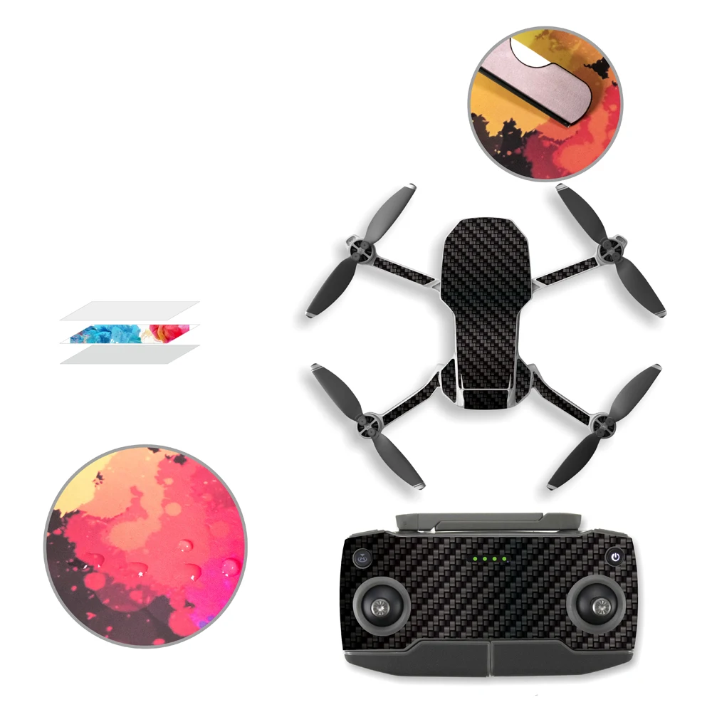 Hot Sale GMF Hot 6 Pcs/Set Protective Film PVC Stickers for Mavic Mini Waterproof Scratch-proof Decals Full Cover Skin Accessories NEW! 