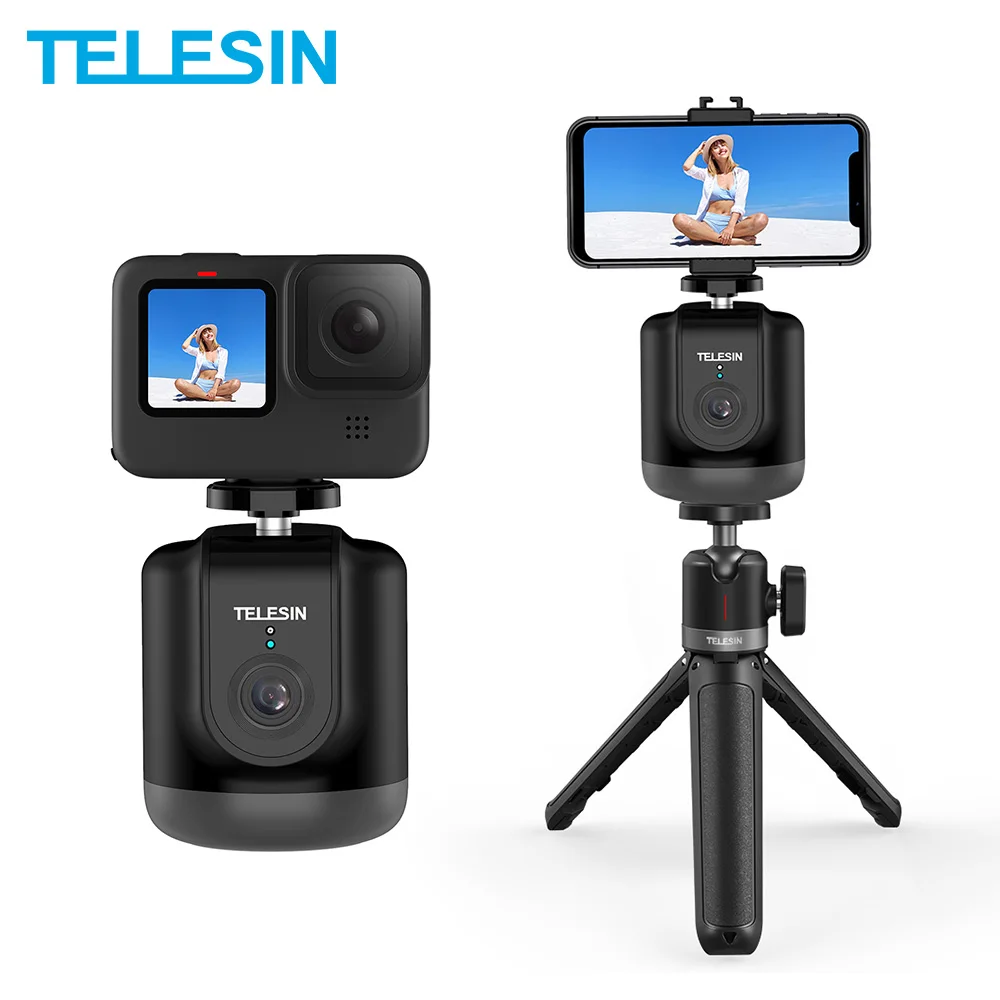 Tracking Camera Vlog Gimbal-Selfie Gopro Smartphone TELESIN Osmo Action Auto-Face-Object