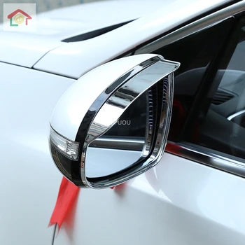 

For Kia kx5 Sportage 2016 -2020 Car rear Rearview Side glass Mirror trim frame Rain Shield Sun Visor Shade eyebrow 2pcs