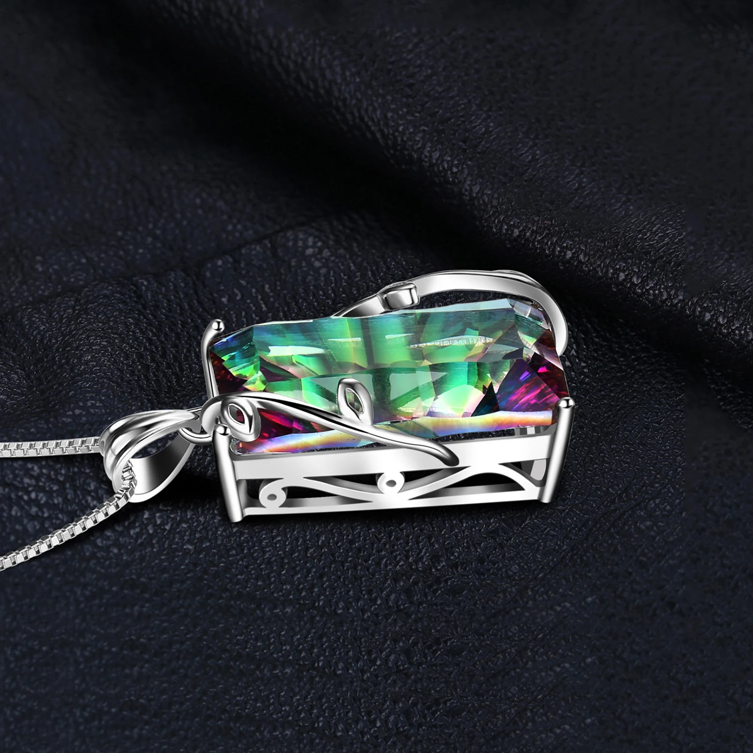 Rainbow Fire Topaz Necklace - Image 4