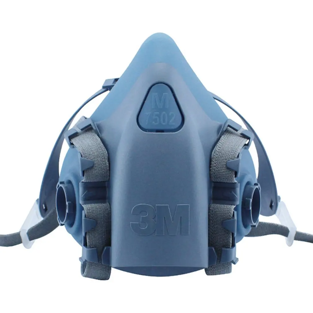 

7502 Silicone Half Face Mask Swept-Back Design Soft And Tight To The Face Of The Strip Cold Flow Exhalation Valve 1 Set