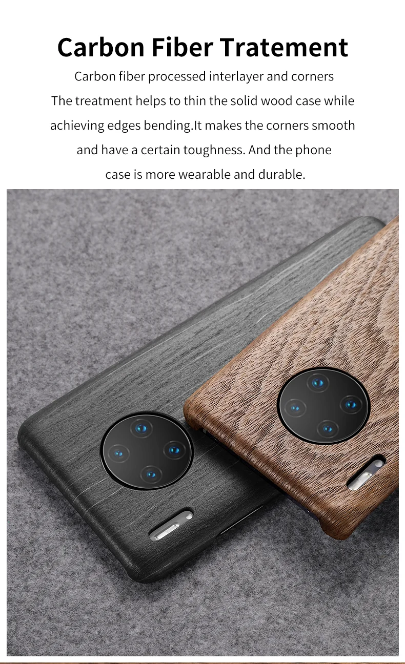 SanCore НАСТОЯЩИЙ ДЕРЕВЯННЫЙ палисандр чехол для телефона для HUAWEI MATE30/PRO натуральный роскошный деревянный узор защитный чехол