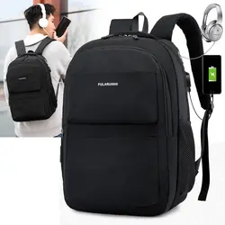 Мужской женский рюкзак, школьная сумка, водонепроницаемый нейлоновый новый школьный рюкзак, деловая сумка из полиэстера, 14 наплечных