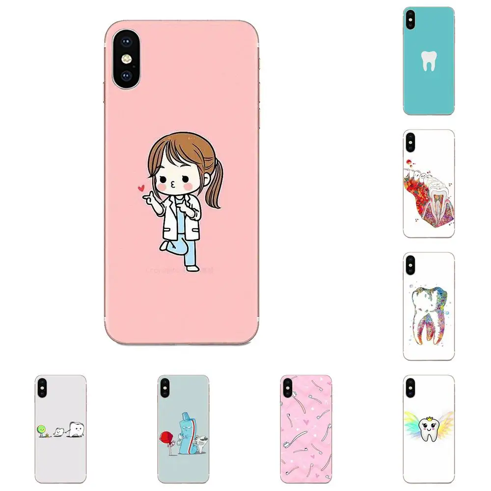 Soft TPU Print Capa For Galaxy Alpha Note 10 Pro A10 A20 A20E A30 A40 A50 A60 A70 A80 A90 M10 M20 M30 M40 Teeth Tooth | Мобильные