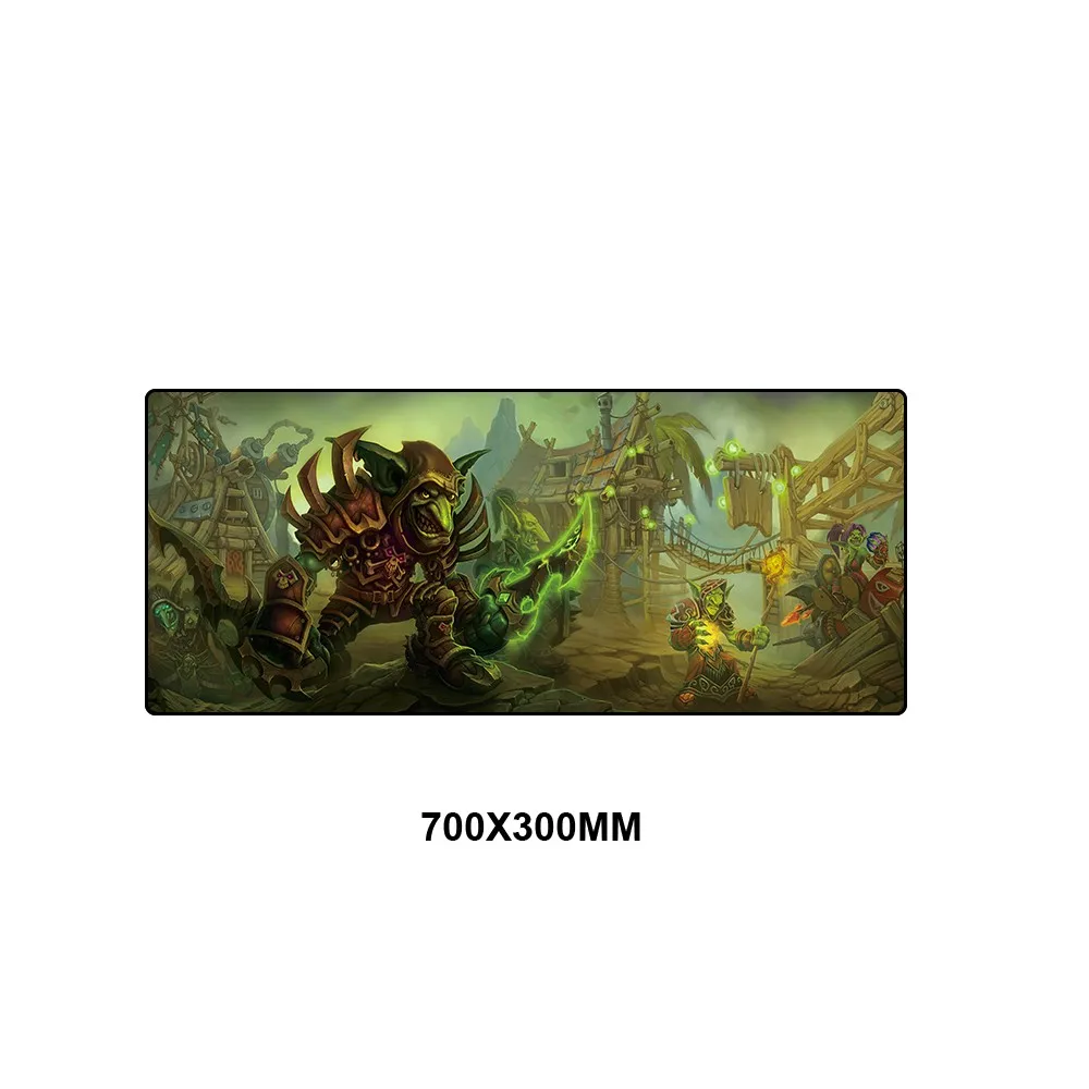 Warcraft коврик для мыши XL большой коврик для мыши Противоскользящий большой стол игровой геймер Коврик для мыши 70x30 см резиновая запирающая кромка компьютерный коврик - Цвет: MSSJ-RW034