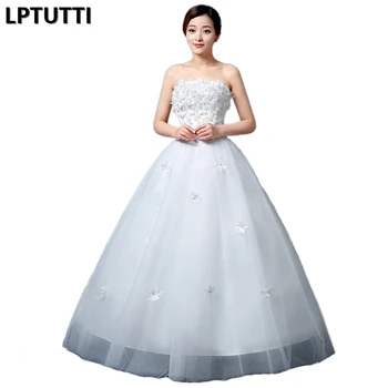 

LPTUTTI Appliques Beading New Plus Size Princess Bridal Marriage Gown Bride Simple Party Events Long Luxury Wedding Dresses
