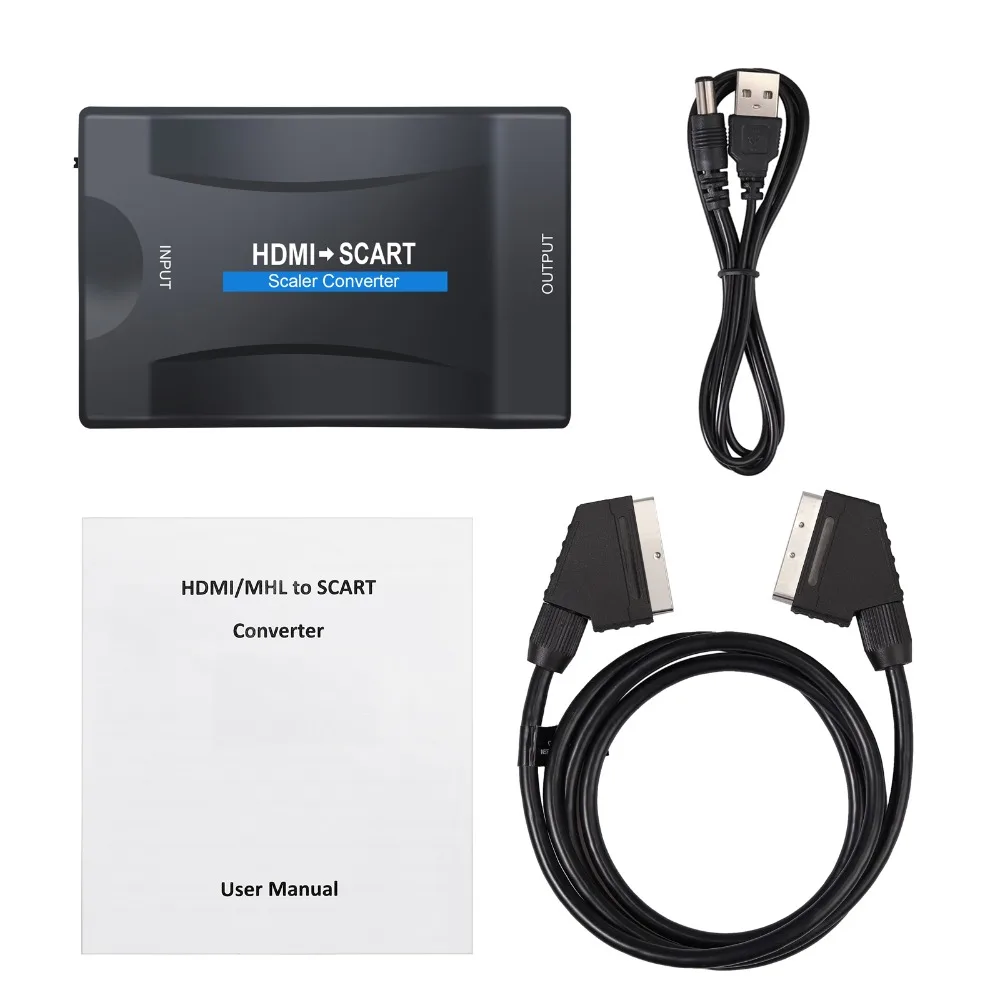 LiNKFOR HDMI конвертер/переходник в SCART HDMI вход SCART выход Композитный видео HD стерео аудио адаптер для SKY HDTV STB VHS Xbox PS3