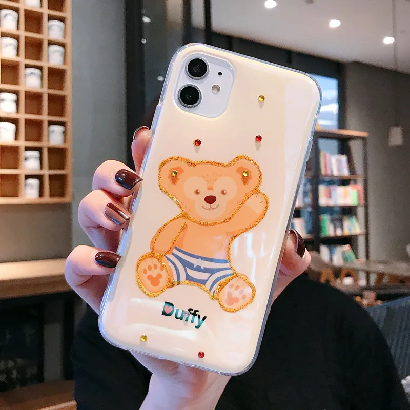 Для iphone 11Pro MAX милый Даффи медведь балет кролик Shalimar Blu-Ray алмаз Мягкий чехол для iphone MAX XS XR 7 8plus телефонные чехлы