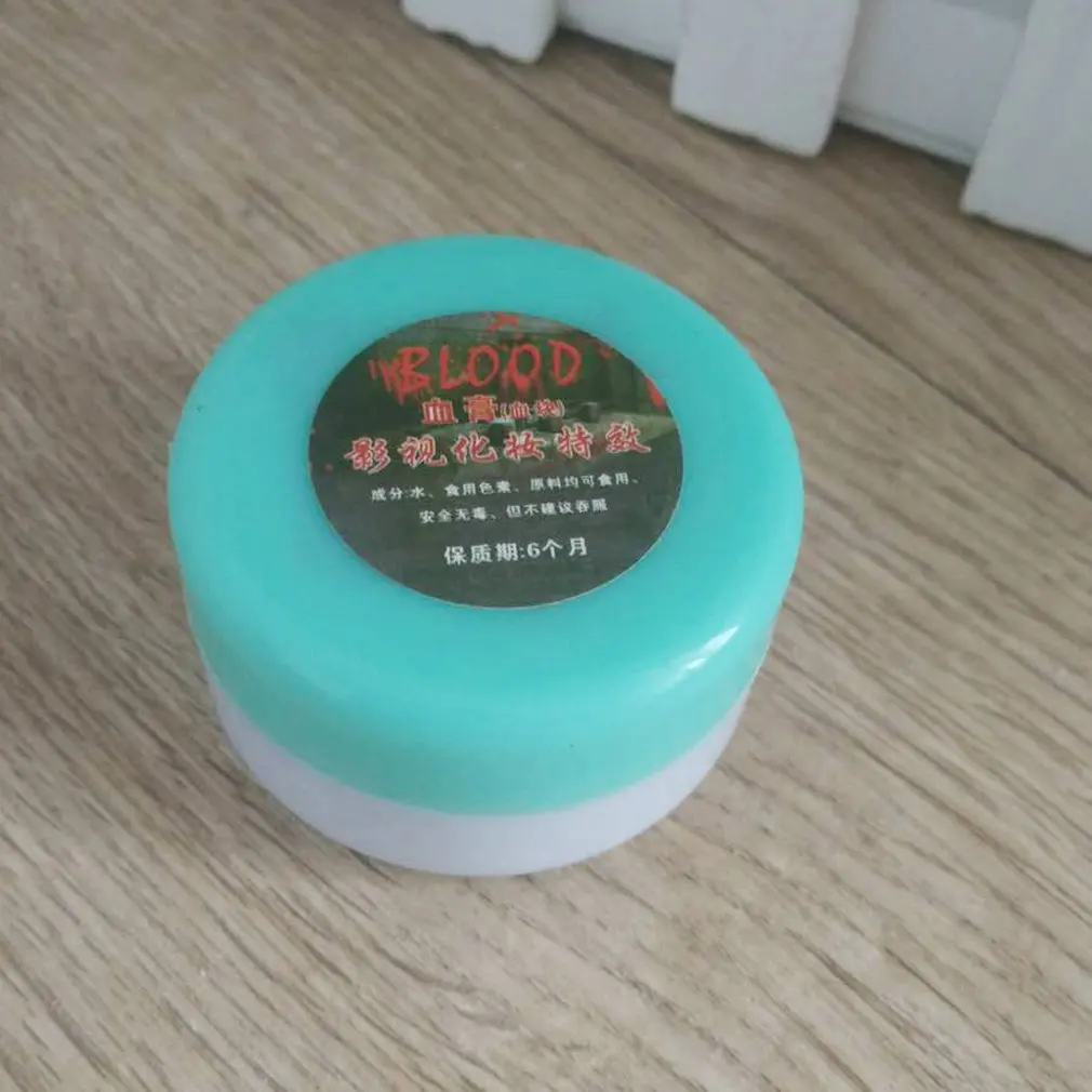 

15g Artificial Realistic Fake Blood Plasma Cream Vampire Makeup Props Halloween Scary Costume Party Favor Accessories