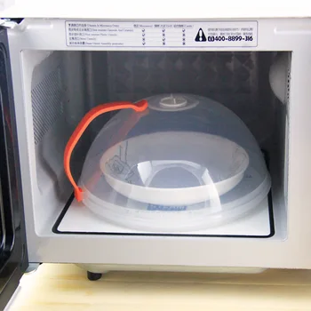 

Fresh-keeping Lids Plastic Oil-proof Microwave Oven Cover Handle Heating Special Transparent Dish Cover Round Anti-scalding Bowl