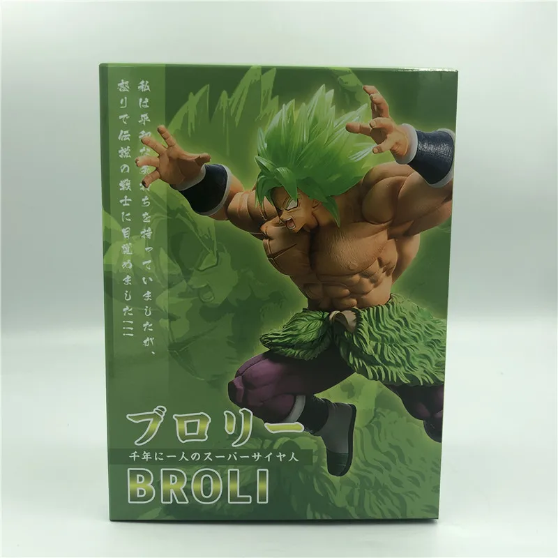 Фильм Ver. Dragon Ball Z Super Broly Super Saiyan Green Roaring Ver. Против Гоку ПВХ Фигурки Модель DBZ 23 см