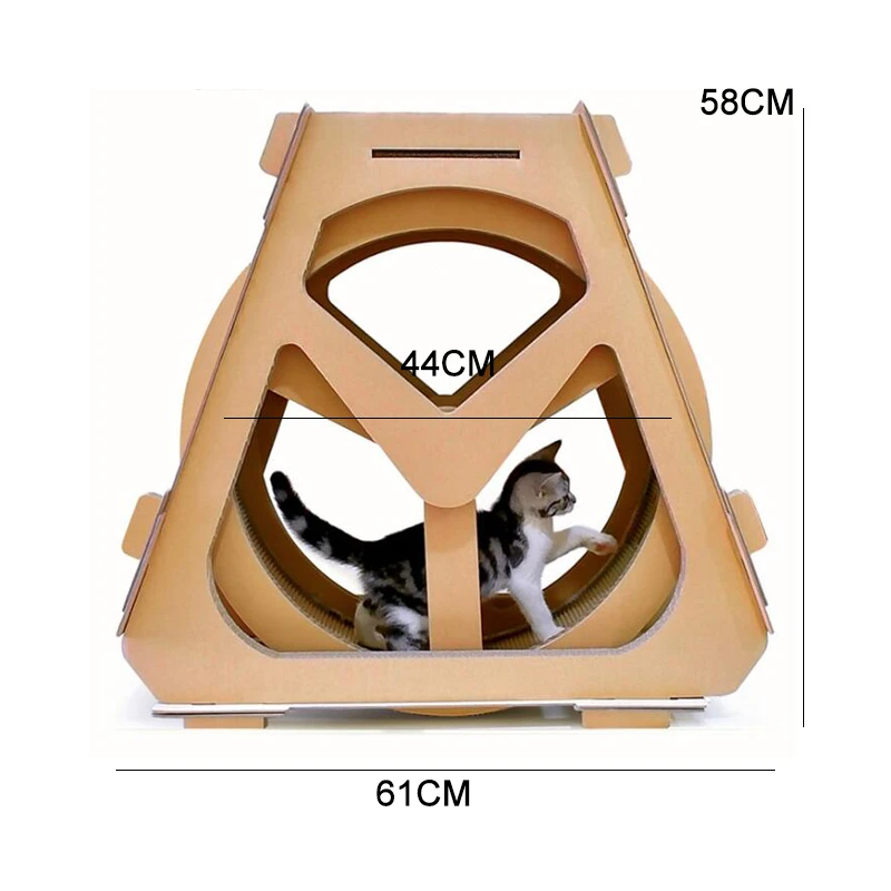 Running Wheel Беговые колеса для кошек, котенок, беговая дорожка для домашних животных, защита от когтей, тренировка, дерево, скалолазание, мебель для кошек, доска для царапин - Цвет: Running Wheel