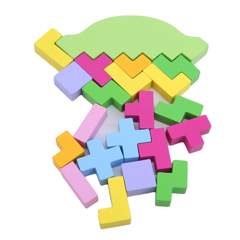 Красочные игрушки с балансом деревянная высота укладки 3D головоломка тетрис малыш игры детские когнитивные строительные игрушки-пазлы подарки