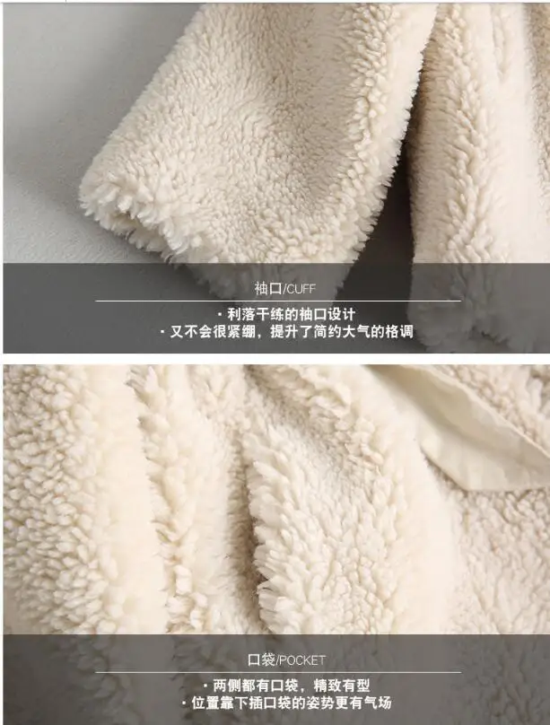Пальто из натурального меха, Женская шерстяная куртка, осенне-зимнее пальто, женская одежда,, Корейская винтажная овечья овчина, верхняя одежда, замшевая подкладка ZT4390