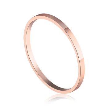 

Stainless steel round rings for women luxury ladies rings for girl woman rose gold finger ring fashion sale kpop accessories