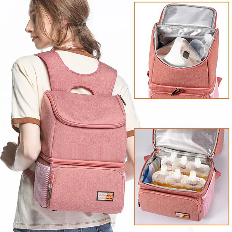 Baby Insulation Bag Backpack Breast Milk Cooler Bag Breast Milk mummy Storage Bags kids picnic Food Thermal Bag  BNA001